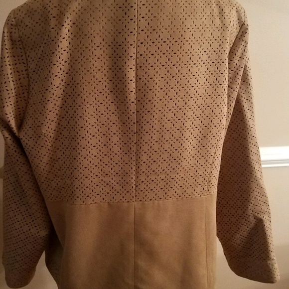 NWT Chicos Faux Suede Jacket Ladies - Picture 4 of 7